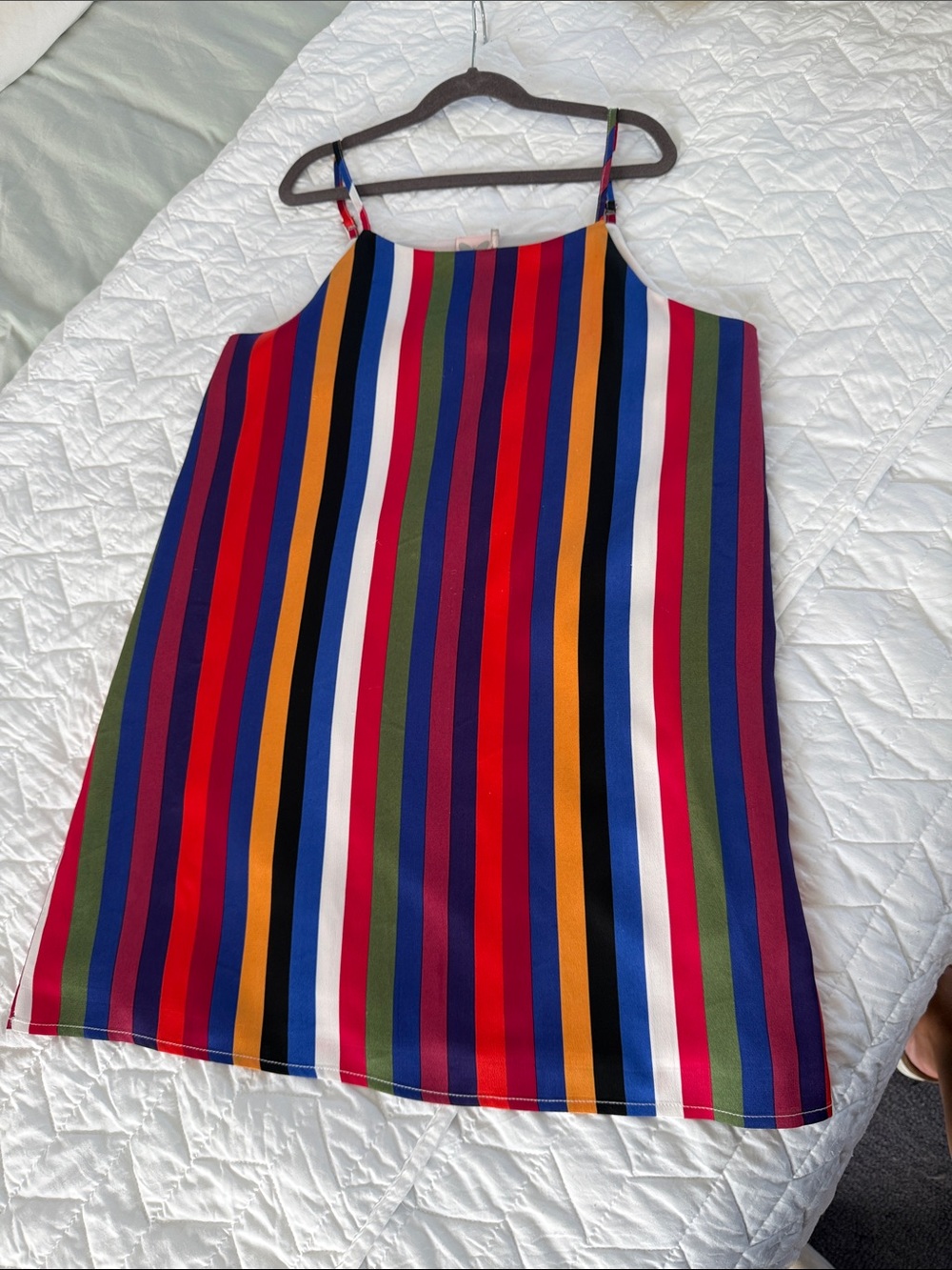 For All Seasons by Paper Crane Bright Multicolor Striped Sundress